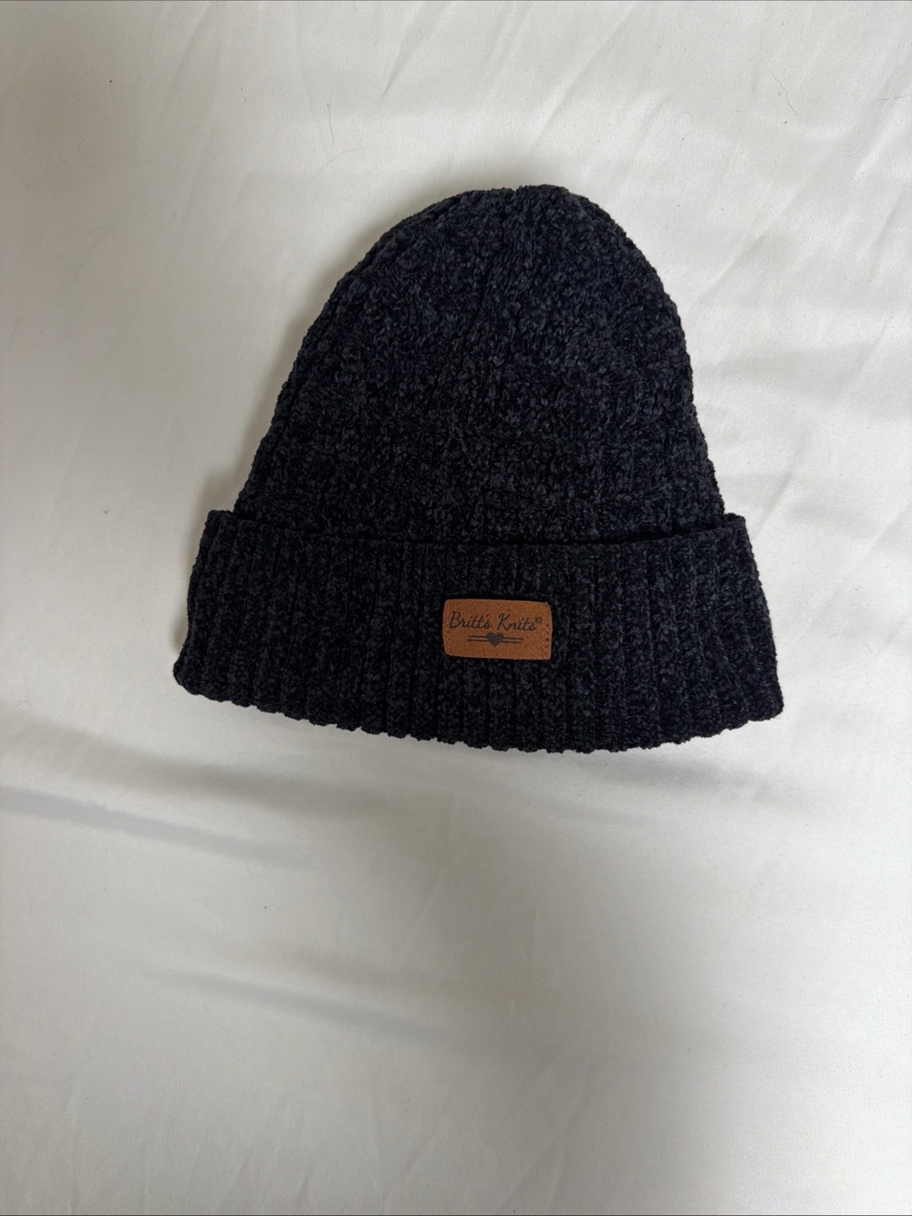 Britt’s Knits Sock Hat Women’s Black Excellent Condition Barely Worn